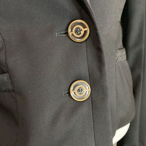 Just Cavalli Wool Black Two Button Women's Blazer US 8 medium IT 44 - Picture 3 of 15